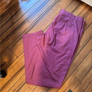Greyson golf montauk trouser Men's Purple Patterned Pants